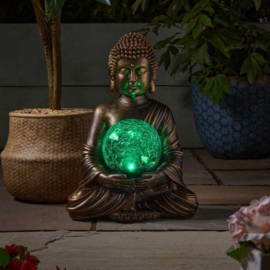 Solar Boeddha - 10 Leds - 35 cm
