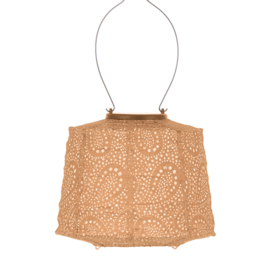 Solar Lampion Lampshade - Paisley Apricot - 20 cm