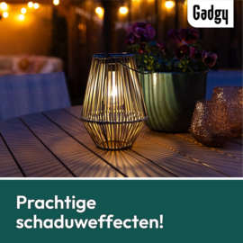 Solar Rotan Tafellamp – 36 cm