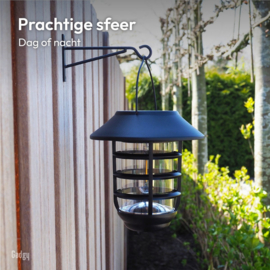 Solar Wandlamp Beehive - Inclusief wandhaak - 17 cm