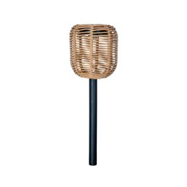 Solar Tuinstekers Rattan – Set van 2 – 25,5 cm