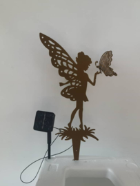 Solar Tuinsteker - Fairy with Butterfly - 50 cm