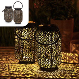 Solar Lantaarns Oriental  - Set van 2 - 22 cm