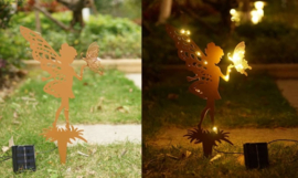 Solar Tuinsteker - Fairy with Butterfly - 50 cm