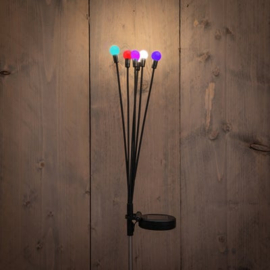 Solar Tuinsteker - 6 Vuurvliegjes - Multicolor