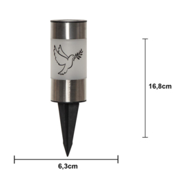 Solar Graflicht Duif - 17 cm