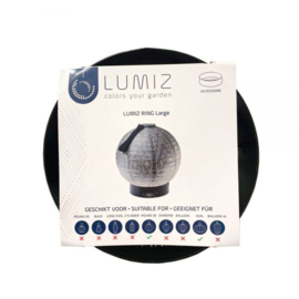 Tafelstandaard Ring Large Black - Lumiz