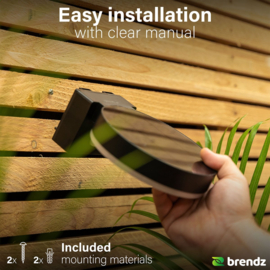 Solar Wandlamp Malabo met Bewegingssensor – 600 Lumen