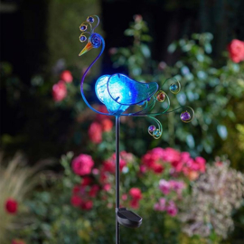 Solar Peacock - Gartenspieß - 92 cm