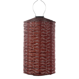 Solar Lampion Cylinder - Folia Copper - 28 cm