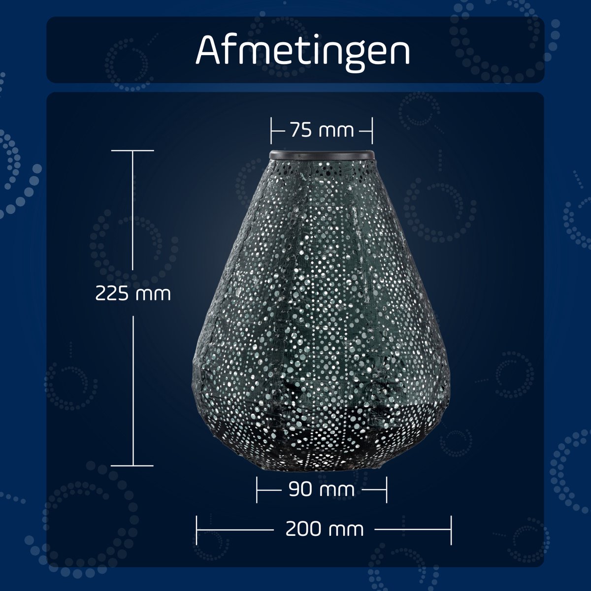 Solar Lampion Tulip - Lace Green - 20 cm