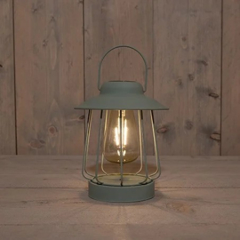 Solar Tafellamp/Hanglamp Olijf - Metaal 19 cm