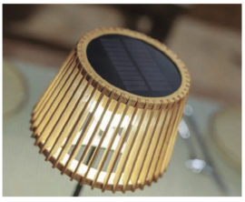 Solar Tafellamp Bamboe - Okinawa - 36 cm