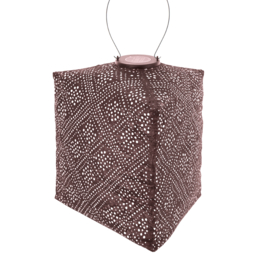 Solar Lampion Triangle - Topaze Plum - 28 cm