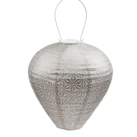 Solar Lampion - Sashiko Light Taupe - 30 cm