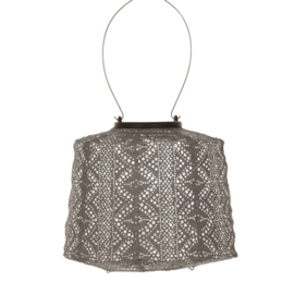 Solar Lampion Lampshade - Lace Taupe - 20 cm