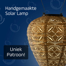 Solar Lampion Balloon - Mandela Gold - 20 cm
