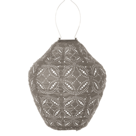 Solar Lampion Jar - Mandela Taupe - 30 cm