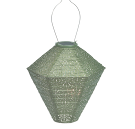 Solar Lampion - Sashiko Light Green - 28 cm