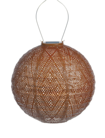 Solar Lampion - Ikat Copper - 30 cm