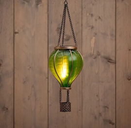 Solar Luchtballon - Met Vlameffect - Groen 36 cm