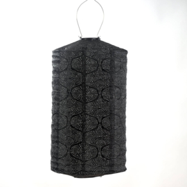 Solar Lampion Cylinder - Tigres Black - 28 cm