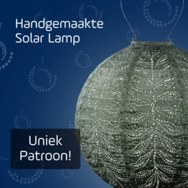 Solar Lampion Round - Folia Sage Green - 30 cm
