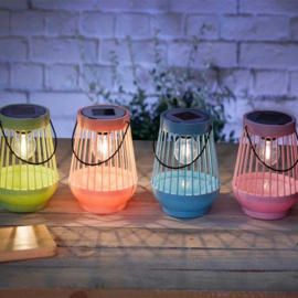 Solar Tafellantaarns Viva – Set van 4