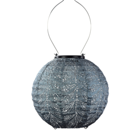 Solar Lampion - Folia Grey Blue - 20 cm