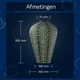 Solar Lampion XL - Lace Sage Green - 50 cm