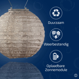 Solar Lampion Round - Spectare Light Taupe - 20 cm