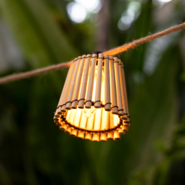 Solar Lichtsnoer Bamboe - Okinawa - 10 Hanglampjes