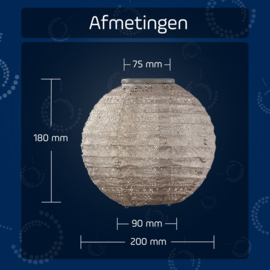 Solar Lampion Round - Spectare Light Taupe - 20 cm