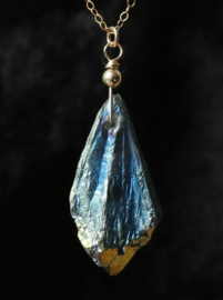 Bergkristal 14k gold filled gouden ketting