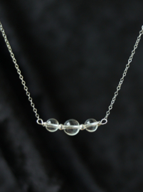 Bergkristal 925 zilveren choker