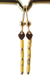 Howliet in veel kleuren 14k gold filled gouden oorbellen,