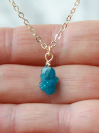 Apatiet ketting gold plated