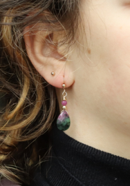 Ruby Zoisiet gold filled 14k gouden oorbellen