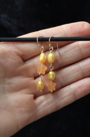 Topaas ster 14 k gold filled goud