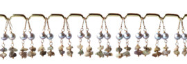Ruwe opaal 14k gold filled gouden oorbellen