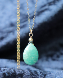 Amazoniet hanger ketting