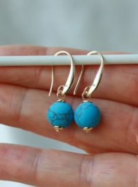 Howliet oorbellen gold plated