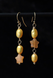 Topaas ster 14 k gold filled goud