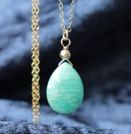 Amazoniet hanger ketting