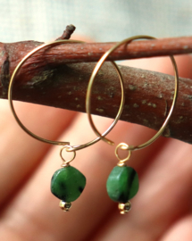 Ruby Zoisiet gold filled 14k goud of 925 zilveren creool oorbellen