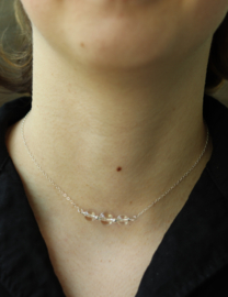 Bergkristal 925 zilveren choker