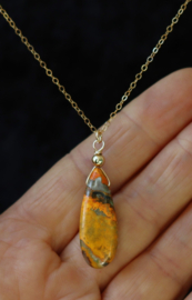 Jaspis bumblebee 14k gold filled gouden ketting