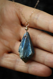 Bergkristal 14k gold filled gouden ketting