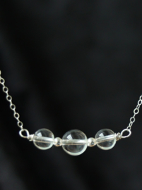 Bergkristal 925 zilveren choker