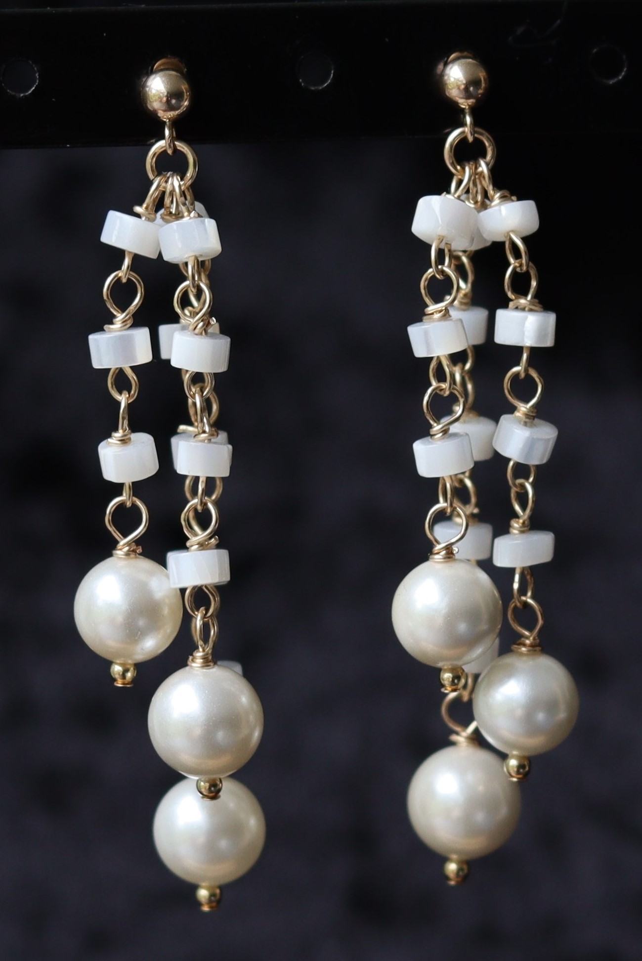 Parel 14k gold filled gouden oorbellen